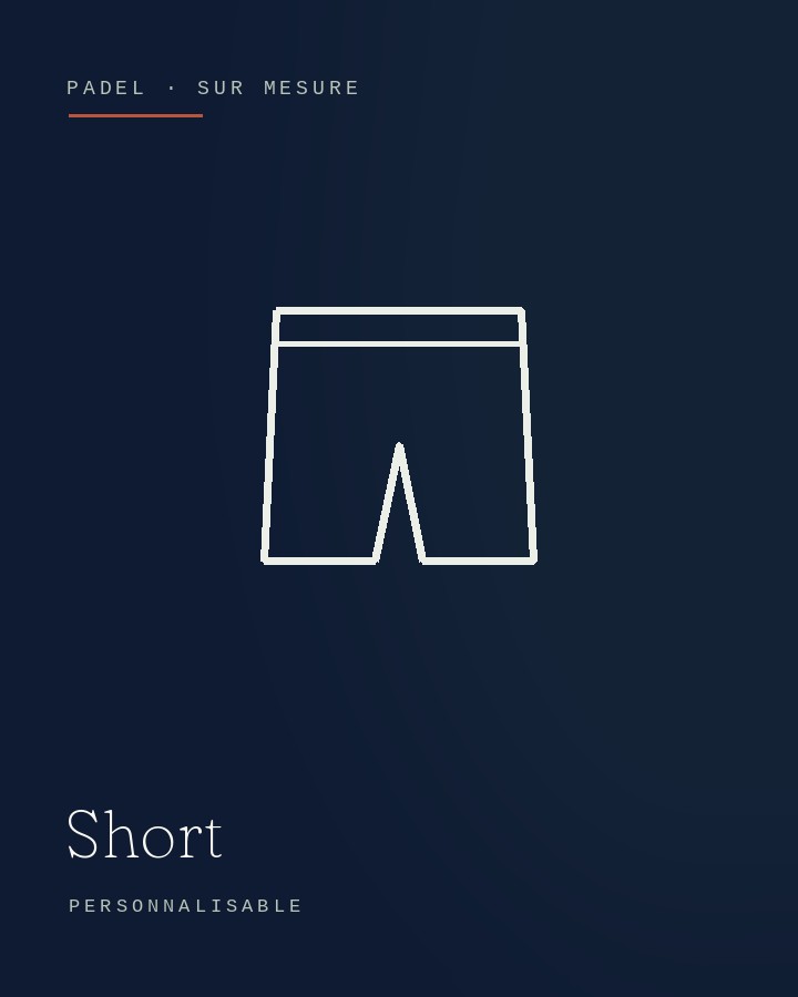 Short de padel sublimé